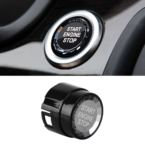 

Car Crystal One-key Start Button Switch for BMW, without Start and Stop B Style (Black)