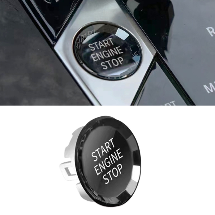 

Car Crystal One-key Start Button Switch for BMW, D Style (Silver)
