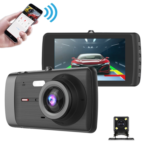 

H809 4 inch Car HD Double Recording Driving Recorder, WiFi + Gravity Parking Monitoring