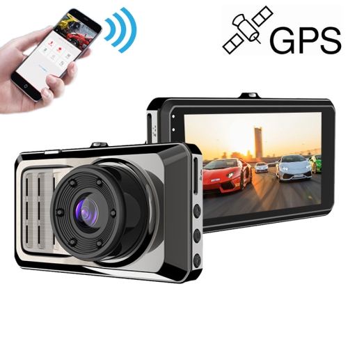 

D908 3 inch Car Ultra HD Driving Recorder, Single Recording + GPS + WIFI + Gravity Parking Monitoring + Lane Deviation Warning