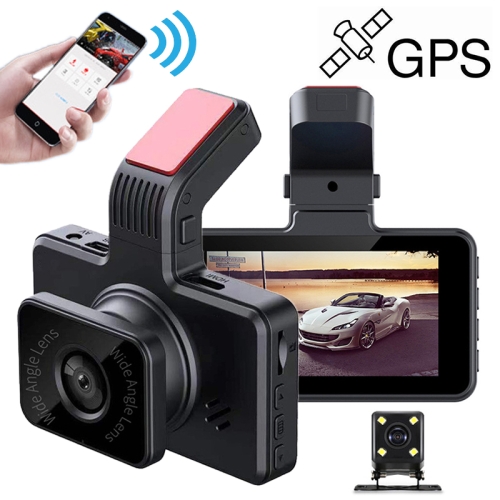 

D905 3 inch Car Ultra HD Driving Recorder, Double Recording + GPS + WIFI + Gravity Parking Monitoring + Lane Deviation Warning
