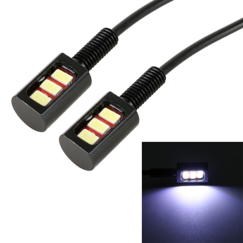 

1 Pair DC12V 0.4W 3LEDs SMD-5630 Car / Motorcycle License Plate Light, Cable Length: 27cm