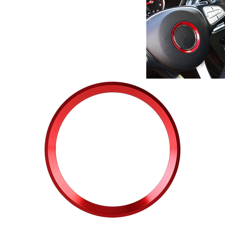 

Car Steering Wheel Decorative Ring Cover for Mercedes-Benz,Inner Diameter: 5.6cm (Red)