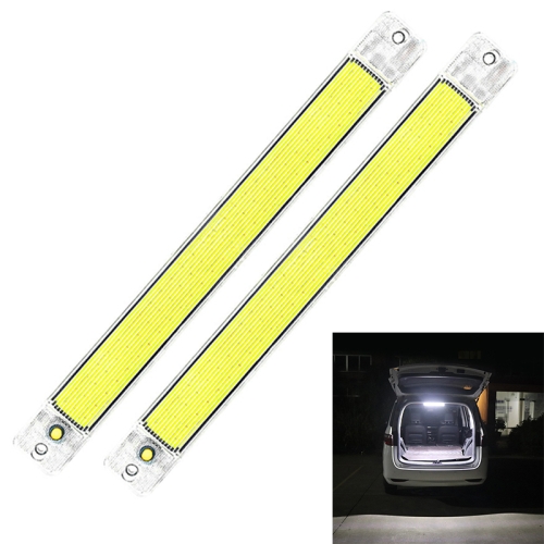 

2 PCS ZS-3348 DC12-24V High Bright 84 COB Lamp Beads Car Dome Light Cabin Light Bar