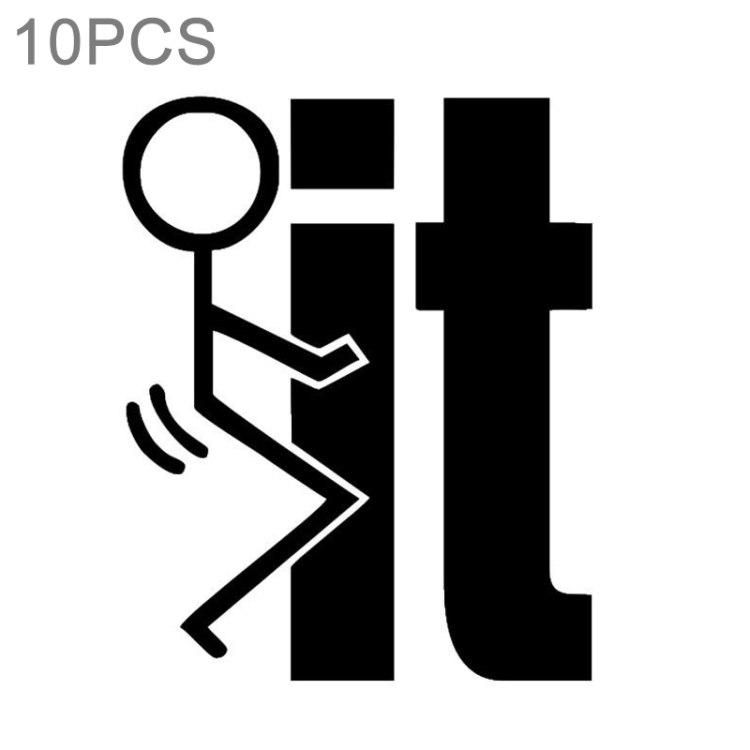 Ip/it Sticker 10 PCS Car Body Bumper IT FUNNY JDM ไวนิล Decal สติกเกอร์สะท้อนแสง ...