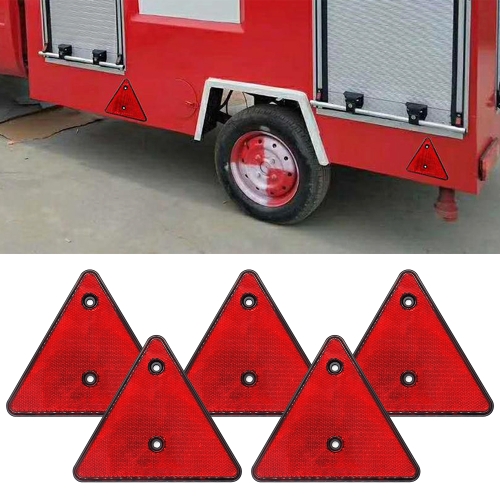 

5 PCS MK-292 Trucks Trailers RV IP67 Waterproof Triangular Red Reflector