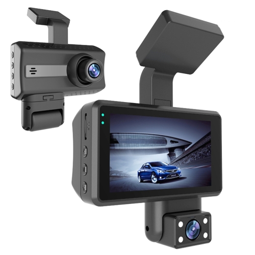 

Front and Inner Dual Camera HD Infrared Night Vision Car Dash Cam Driving Recorder