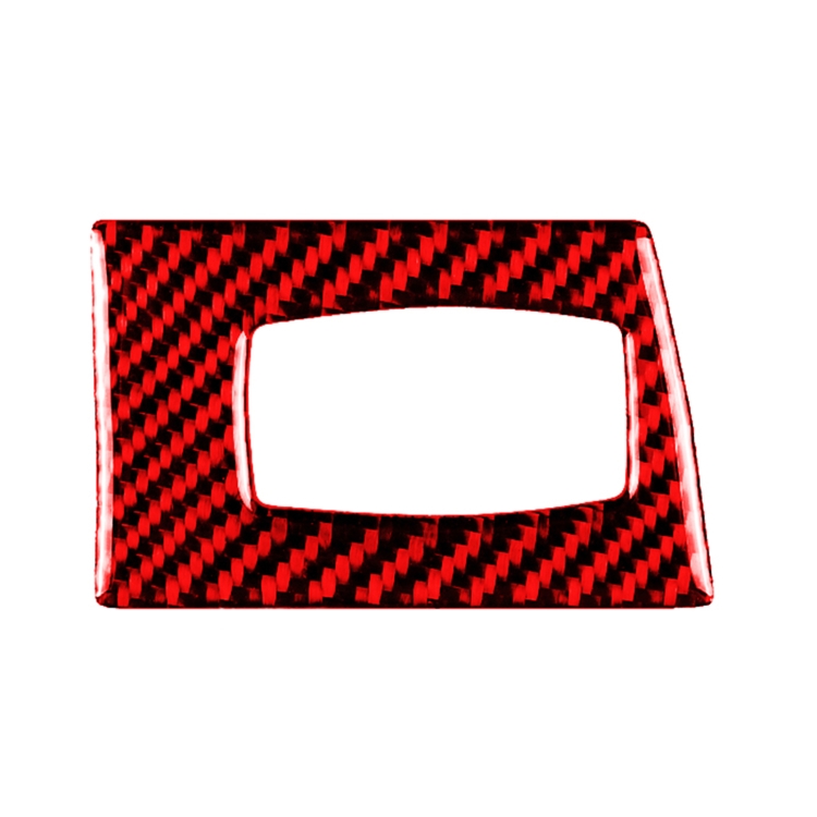 

For BMW 3 Series E90 Carbon Fiber Car Ignition Switch Key Hole Decoration Sticker, Left Drive (Red)