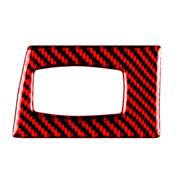 

For BMW 3 Series E90 Carbon Fiber Car Ignition Switch Key Hole Decoration Sticker, Right Drive (Red)
