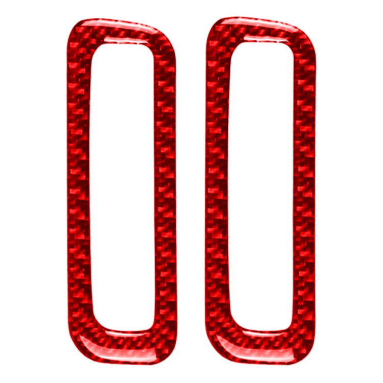 

Car Carbon Fiber A-pillar Air Outlet Decorative Sticker for Mazda CX-5 2017-2018, Left and Right Drive (Red)
