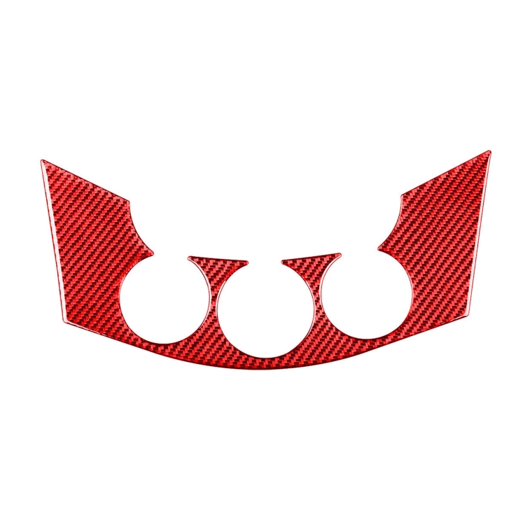 

Car Carbon Fiber Central Control Switch Panel Decorative Sticker for Toyota RAV4 2006-2013, Left and Right Drive (Red)