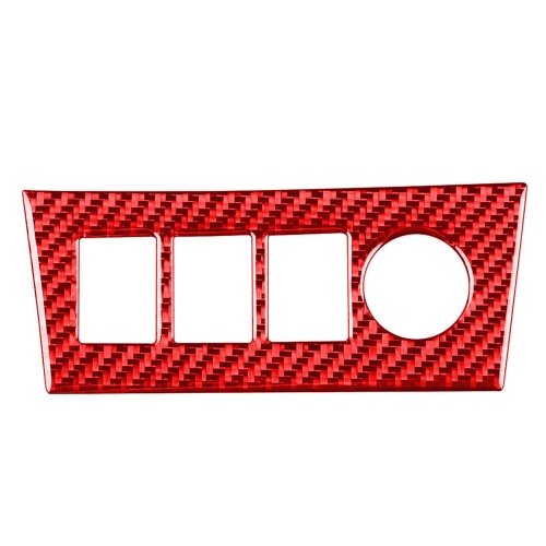 

Car Carbon Fiber Cigarette Lighting Panel Decorative Sticker for Toyota RAV4 2006-2013, Left and Right Drive (Red)