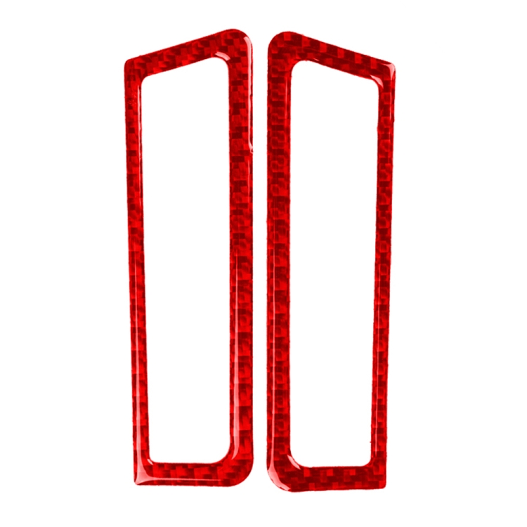 

Car Carbon Fiber A-pillar Air Outlet Decorative Sticker for Infiniti Q50 2014-2020, Left and Right Drive(Red)