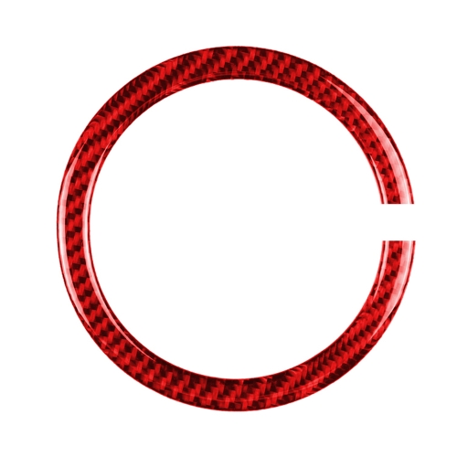 

Car Carbon Fiber Steering Wheel Ring Decorative Sticker for BMW Mini R55 R56 Countryman R60 Paceman R61 2007-2013, Left and Right Drive Universal(Red)