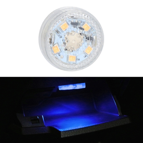 Luce touch per interni a LED per auto con batteria a bottone (luce blu)
