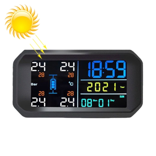 

T13 Car Built-in High Precision Solar Charging Tire Pressure Monitoring System TPMS