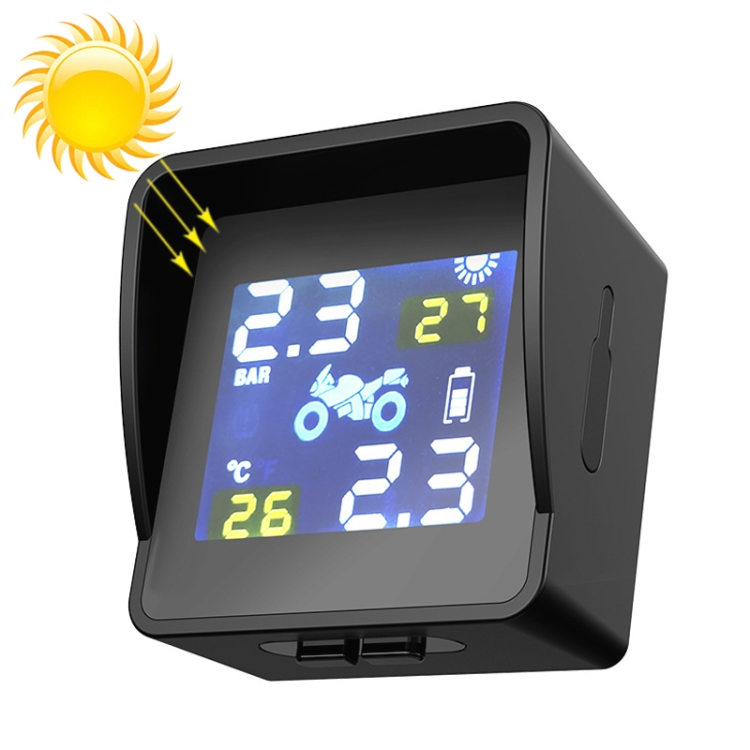 

Motorcycle Built-in High Precision Solar Charging Tire Pressure Monitoring System TPMS