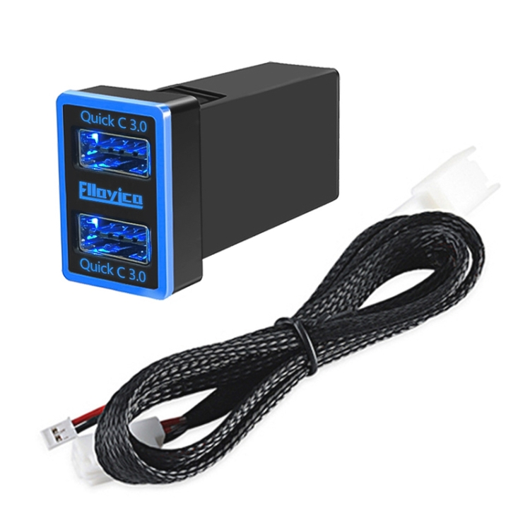 

For Toyota Ralink 2014-2018 QC3.0 Dual USB Port Car Charger
