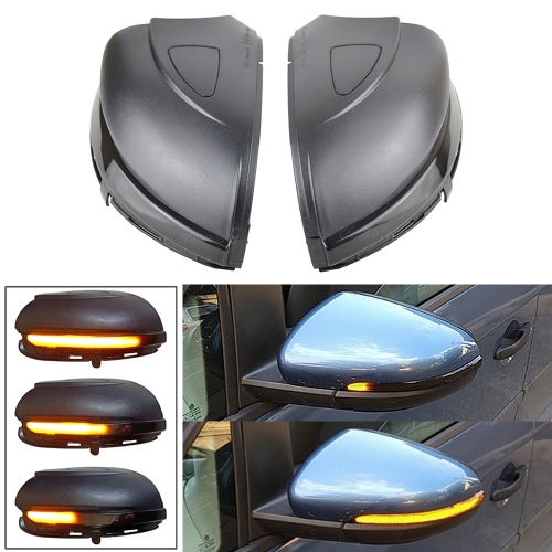 

1 Pair For Volkswagen Golf 6 MK6 Car Dynamic LED Turn Signal Light Rearview Mirror Flasher Water Blinker, without Hole