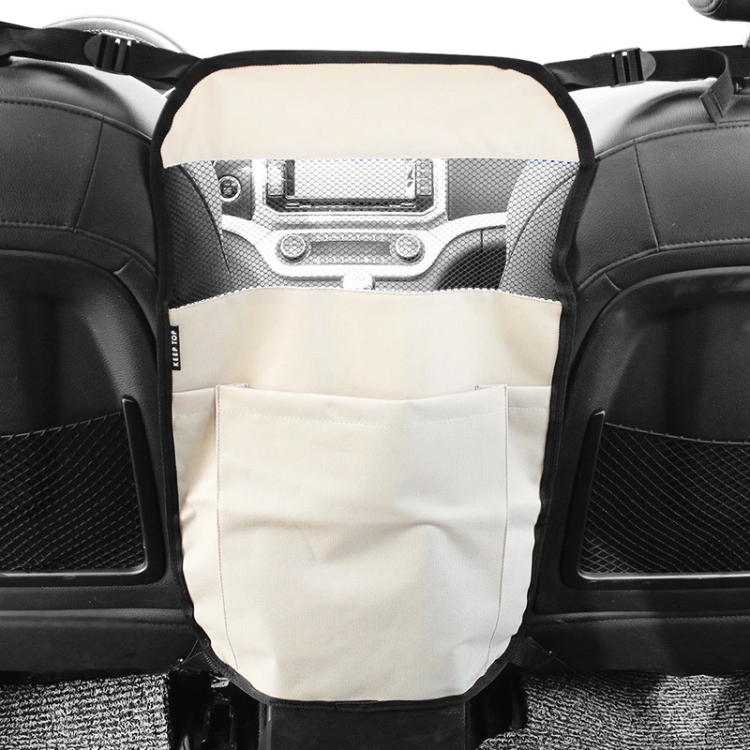 

Universal Car Rear Seat Pocket Bag (Beige)
