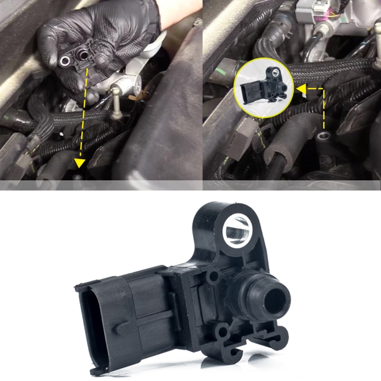 Sensore Pressione Aspirazione Aria Auto (MAP) – Codici 55573248 / 12591290, Per Ottimizzazione Motore