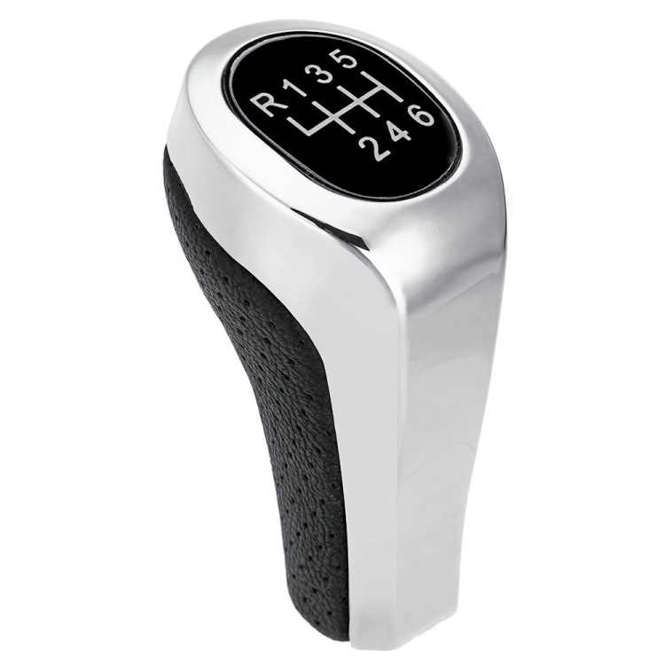 

Car 6-speed Matte Silver Gear Shift Lever Knob for BMW