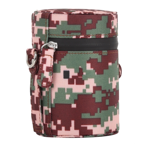 Blue Camouflage Color Large Lens Case Zippered Cloth Pouch Box for DSLR Camera Lens Camera Bags Cases Color : Brown Size: 16x10x10cm 