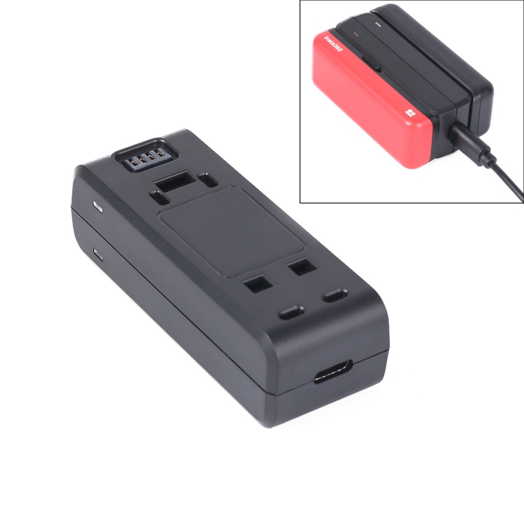 

For Insta360 One R Dual-side Batteries Charger Base (Black)