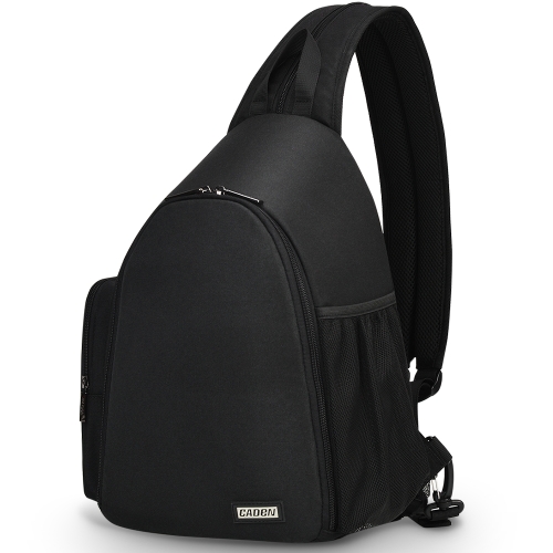 

CADeN D17-1 Multifunction Waterproof Nylon Shockproof Scratch-Resistant Messenger Single / Shoulders Bag Backpack Outdoor SLR Camera Photography Backpack Bag (Black)