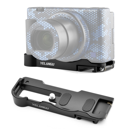 YELANGU CL12 Camera Expansion Board Base L Plate for Sony ZV-1 (Black)