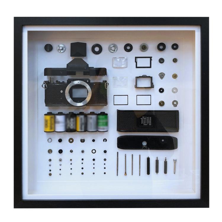 Non-Working Display 3D Mechanical Film Camera Square Photo Frame ...