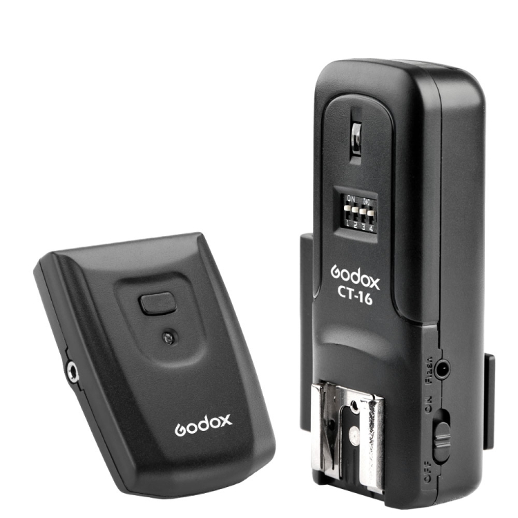 

Godox CT-16 Flash Trigger Transmitter + Receiver Set (Black)
