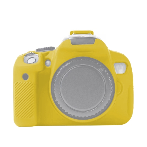 Custodia protettiva in silicone morbido per Canon EOS 600D (giallo)