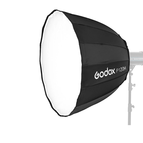 

Godox P120H 120cm Deep Parabolic Softbox Reflector Diffuser Studio Light Box (Black)