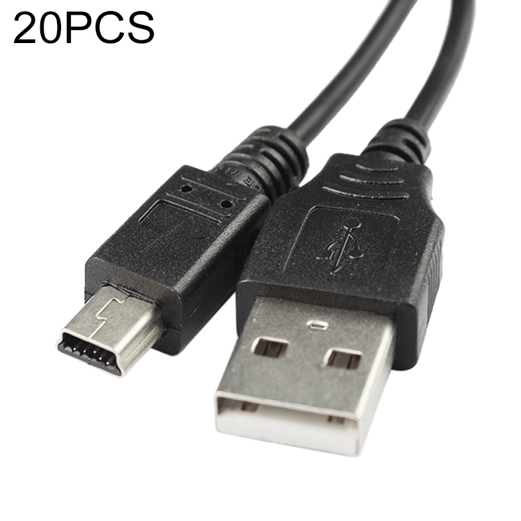 

20 PCS Mini 5-Pin USB to USB A Camera Data Cable For Canon, Length: 1.2m