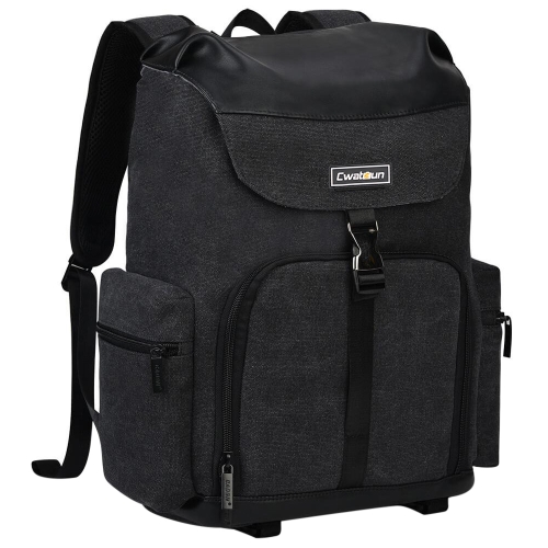 

CADeN M8 Canvas Large Capacity Photography Backpack Shoulder Bag (Black)