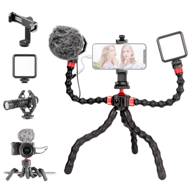 

Ulanzi Smartphone Filmmaking Kit Live Microphone Video Light Kit (Black)