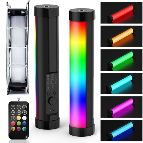 

LUXCeO P100 RGB Photo Video Light Stick Handheld Fill Light with Remote Control & Grid Softbox
