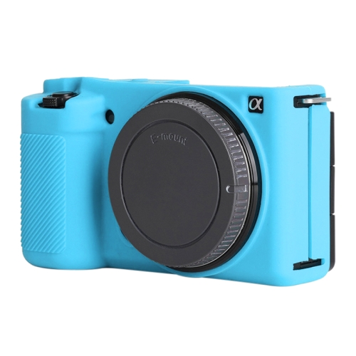 

For Sony ZV-E10 Soft Silicone Protective Case (Blue)