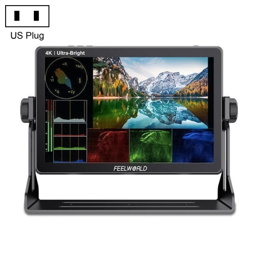 

FEELWORLD LUT11S 10.1 inch Ultra High Bright 2000nit Touch Screen DSLR Camera Field Monitor, 3G-SDI 4K HDMI Input Output 1920 x 1200 IPS Panel(US Plug)