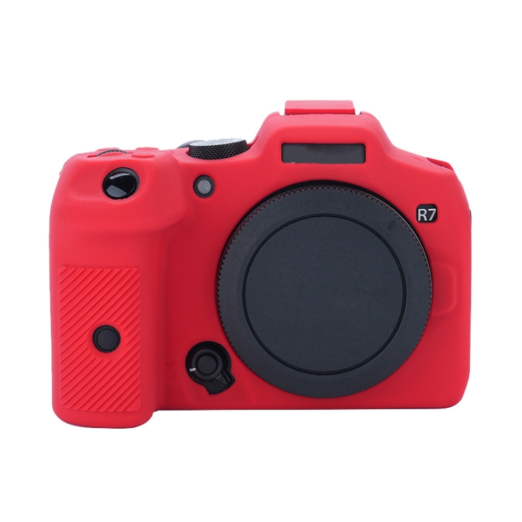 

For Canon EOS R7 Soft Silicone Protective Case (Red)