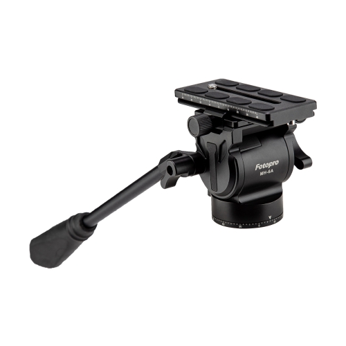 

Fotopro MH-6A Aluminum Alloy Heavy Duty Video Camera Tripod Action Fluid Drag Head with Sliding Plate (Black)