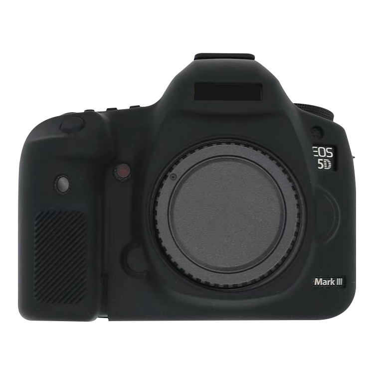 

For Canon EOS 5DS Soft Silicone Protective Case (Black)