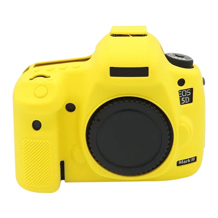 

For Canon EOS 5DS Soft Silicone Protective Case (Yellow)