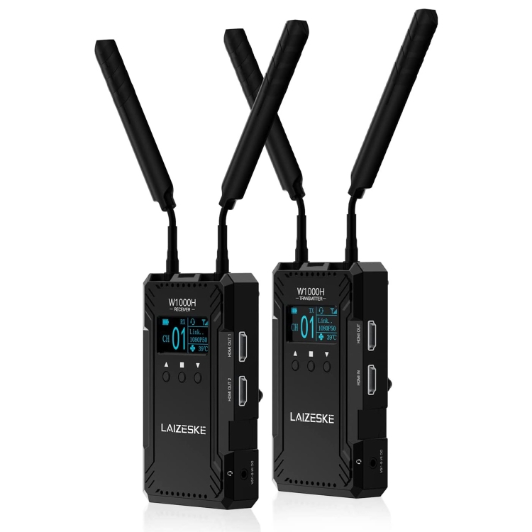 

LAIZESKE W1000H 1000FT HDMI Wireless Video Transmission System(Black)