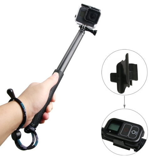 

Handheld Aluminium Extendable Pole Monopod with Screw & Strap & Remote Control Buckle for GoPro HERO9 Black / HERO8 Black / HERO7 /6 /5 /5 Session /4 Session /4 /3+ /3 /2 /1, Insta360 ONE R, DJI Osmo Action and Other Action Cameras, Adjustment Length: 36-