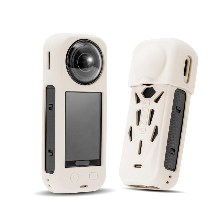 

For Insta360 X5 STARTRC Silicone Heat Dissipation Protective Cover with Lens Cover (White)