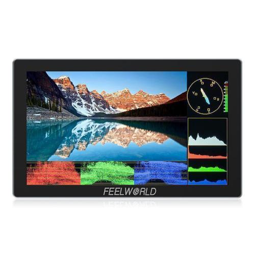 

FEELWORLD P6X 5.5 inch Aluminium DSLR Camera Field Monitor Touch Screen 4K HDMI High Brightness 1000nit Monitor (Black)