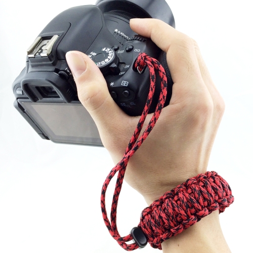 

DIY Weave Style Anti-lost Colorful Wrist Strap Grip Emergency Survival Bracelet for DSLR / SLR Cameras, Random Color Delivery