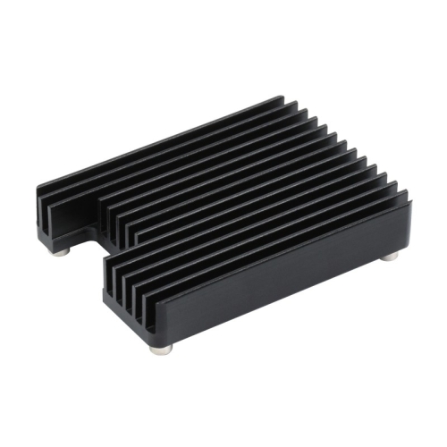 WAVESHARE Aluminum Heatsink for Raspberry Pi CM4, with Antenna Notch (Black)